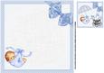 8x8 New Baby Boy Insert Plate
