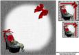 8x8 Leopard Skin Shoes, and Roses Insert Plate