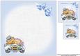 8x8 Love Wedding Bears Blue Insert Plate