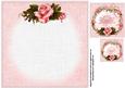 8x8 Circle of Roses with Verse Insert Plate