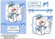 Cool Yule Snowman Quick Card