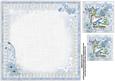 8x8 Christmas Scene in Lace and Pearl Frame 1 Insert Plate