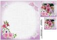 8x8 Tea Flowers and Chocs Insert Plate