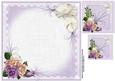 8x8 Antique Roses and Pearls Insert Plate