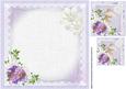 8x8 Sophisticated Lady with Flowers and Pearls Insert Plate