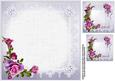 8x8 Calla Lilies and Roses Insert Plate