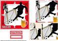 Football and a Pint Red and White Pyramid