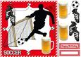 8x8 Football and a Pint Red and White
