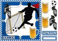 8x8 Football and a Pint Blue and White
