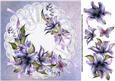8x8 Lilies on Triple Ruffle Mat