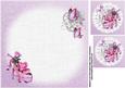 8x8 Girly Floral Shoe Steampunk Purple Insert Plate