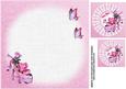 8x8 Girly Floral Shoe with Roses Insert Plate