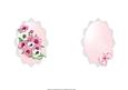 Beautiful Flowers on Satin Ruffle and Lace Insert