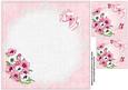 8x8 Beautiful Flowers on Satin Ruffle and Lace Insert Plate