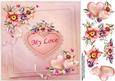 8x8 Hearts and Flowers for My Love