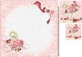 8x8 Shabby Chic Vintage Roses Insert Plate