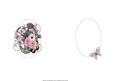 Pink Floral Steampunk Cluster Pyramid Insert