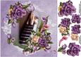 8x8 Vintage Roses and Calla Lilies with Ballet Slippers