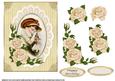 Vintage Girl in Antique Lace Frame