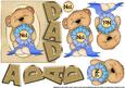 No1 Dad Over the Edge Blue and Gold