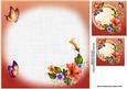 8x8 Colourful Petunias and Butterflies Insert Plate