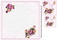 8x8 Pink English Roses Insert Plate