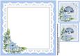 8x8 Ice Blue Christmas Insert Plate
