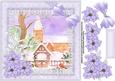 8x8 Lavender Lace and Pearls Christmas