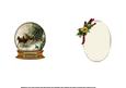 Vintage Carriage Snow Globe Pyramid Insert