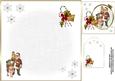 8x8 Vintage Santa with Children Insert Plate