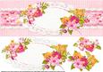 Lace Doily with Flowers Large Dl