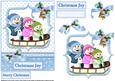 Snowman Sleigh Ride Blue Quick Card