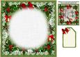 8x8 Vintage Christmas Walk to Church Insert Plate