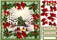 8x8 Vintage Christmas Around the Village Tree