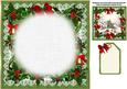 8x8 Vintage Christmas Around the Village Tree Insert Plate