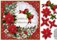 8x8 Frohlich Weihnachten Christmas Flowers(german)