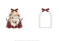 Christmas Snowy Scene Through the Window 5 Languages Insert