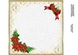 8x8 Vintage Christmas Scene Ivory Insert Plate