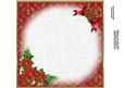 8x8 Vintage Christmas Scene Insert Plate
