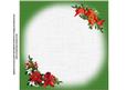 8x8 Christmas Flowers and Gift Green Insert Plate