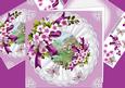 8x8 Flowers on Triple Frill Mat + Cottage Scene Mini Kit
