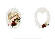 Fancy Lace Frame with Beautiful Roses Valentine Insert