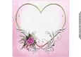 8x8 Pink Delight for My Love Insert Plate