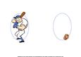 Baseball Birthday Blue Insert