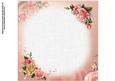 8x8 Edwardian Roses on Ruffle Mat Insert Plate
