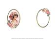 Vintage Lady with Lotus Blossom Insert