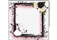 8x8 Black and White Fashionista with Roses Mini Kit Insert