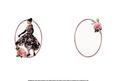 Lady of Fashion with Roses Insert