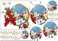Vintage Christmas Scottie Dog and the Stagecoach Pyramid
