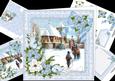 8x8 Vintage Christmas Church Scene Mini Kit 2